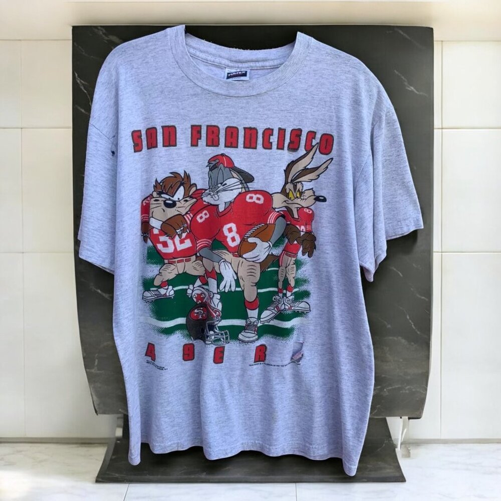 Looney Tunes San Francisco 49ers Graphic T-shirt retro tee HN1198